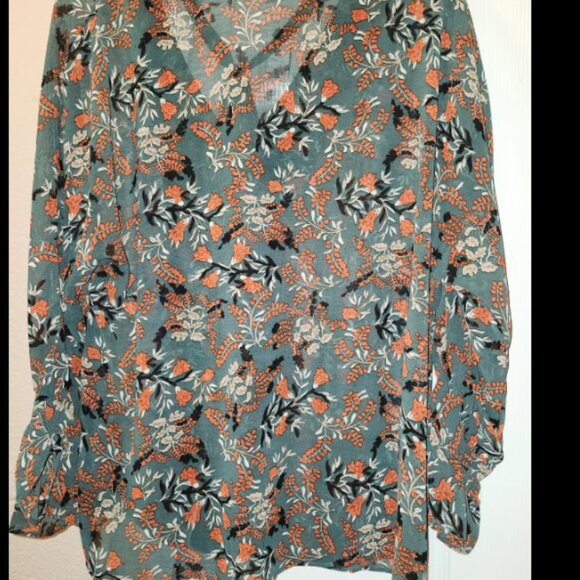 Womens Sz L Hayden Los Angeles Sheer Blouse - Picture 7 of 7